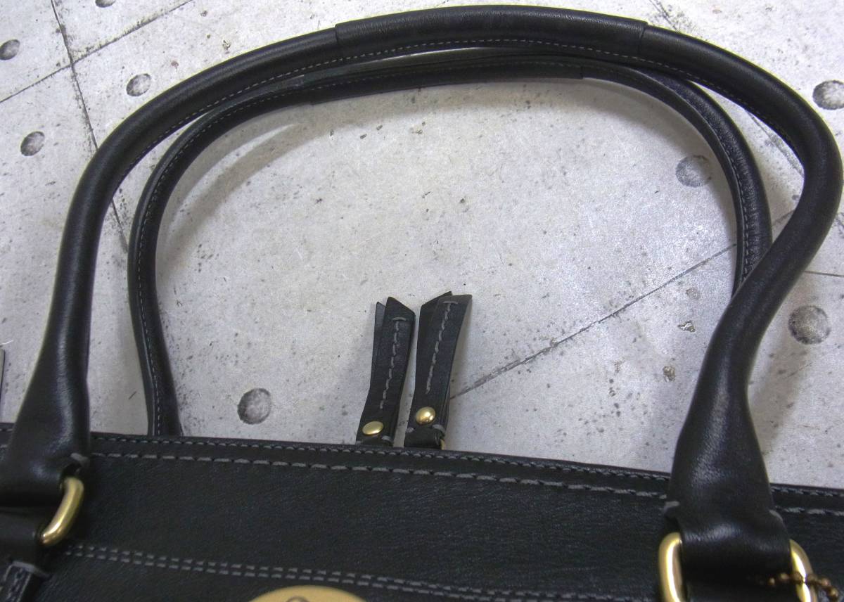 美品 COACH コーチ ハンドバック ブラック K0771-11540 レディース 