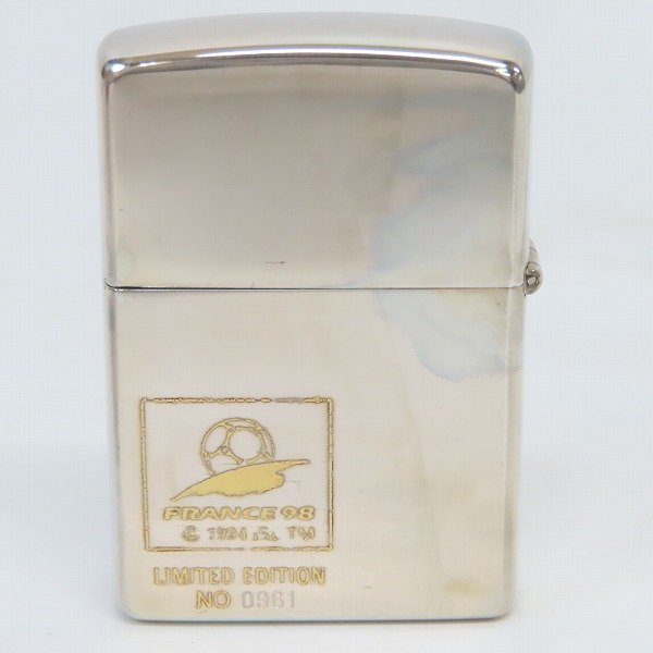 サッカー　ワールドカップ　日本代表　zippo　シリアルナンバー500 ZIPPO ワールドカップ WORLD cup メタル貼り Korea JAPAN サッカー 未