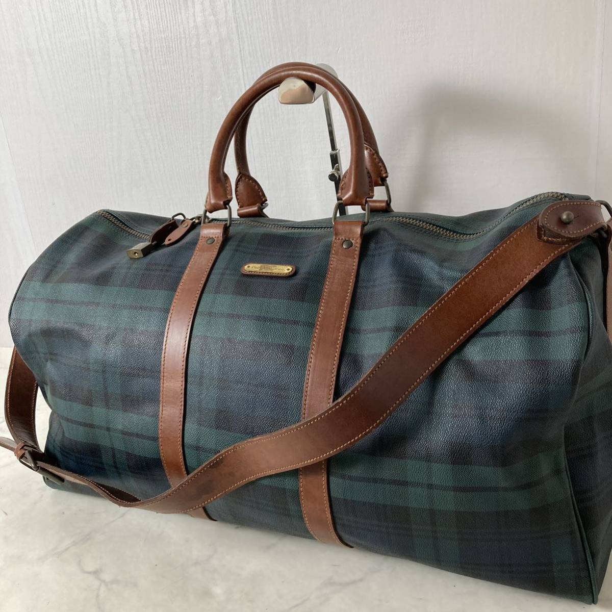 230707 POLO RALPH LAUREN ボストンバッグ 2way ブラウン 大容量 ポロ