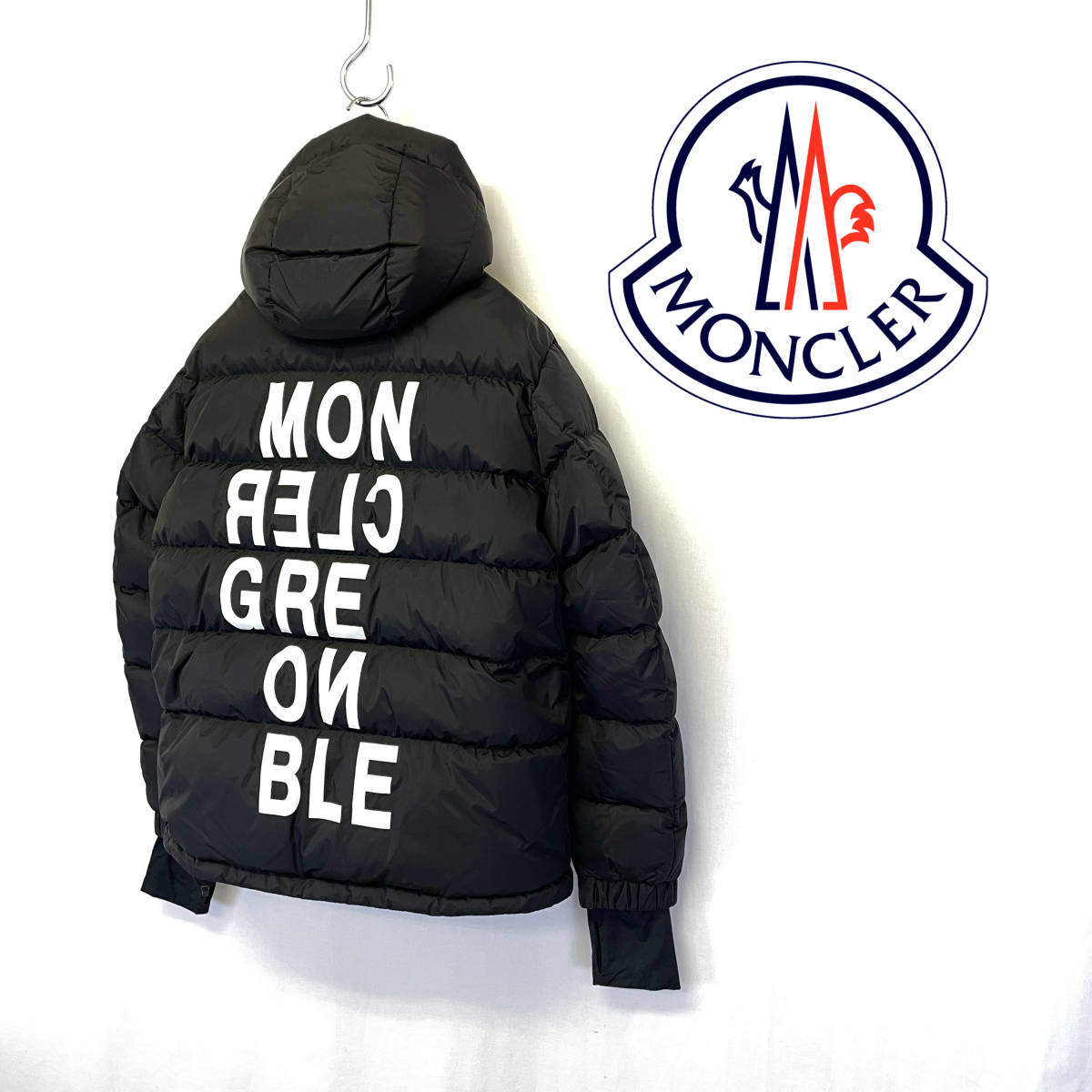 2020SS MONCLER GRENOBLE ISORNO モンクレール グルノーブル イゾルノ ロゴプリント ダウン ジャケット size 4 大きいサイズ 815317