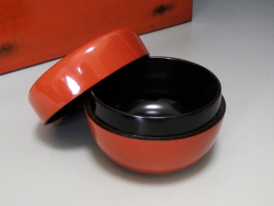 根来塗 利休茶箱 茶箱揃 野点 茶事 茶器 茶道具 セット 【団忠Antique】