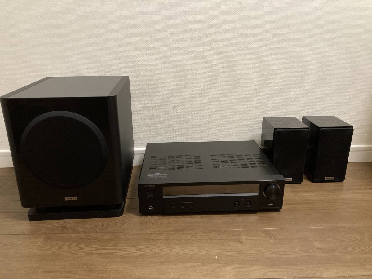 ONKYO BASE-V50 2.1ch シネマパッケージ 美品 サブウーファー ONKYO オンキョー ホームシアターシステム BASE-V50 ネットワークAV