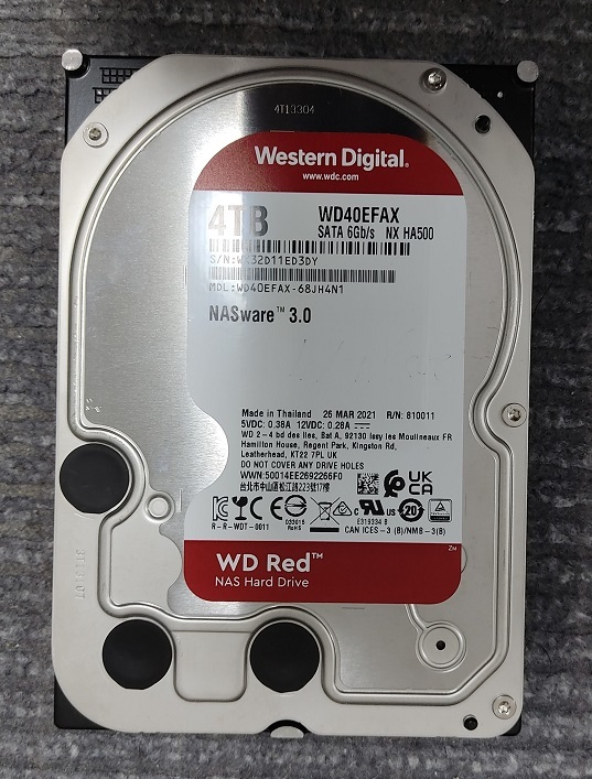 3TBと4TB HDD 2個 ST4000DM004 Seagate ST4000DM004 容量4TBの薄型3.5