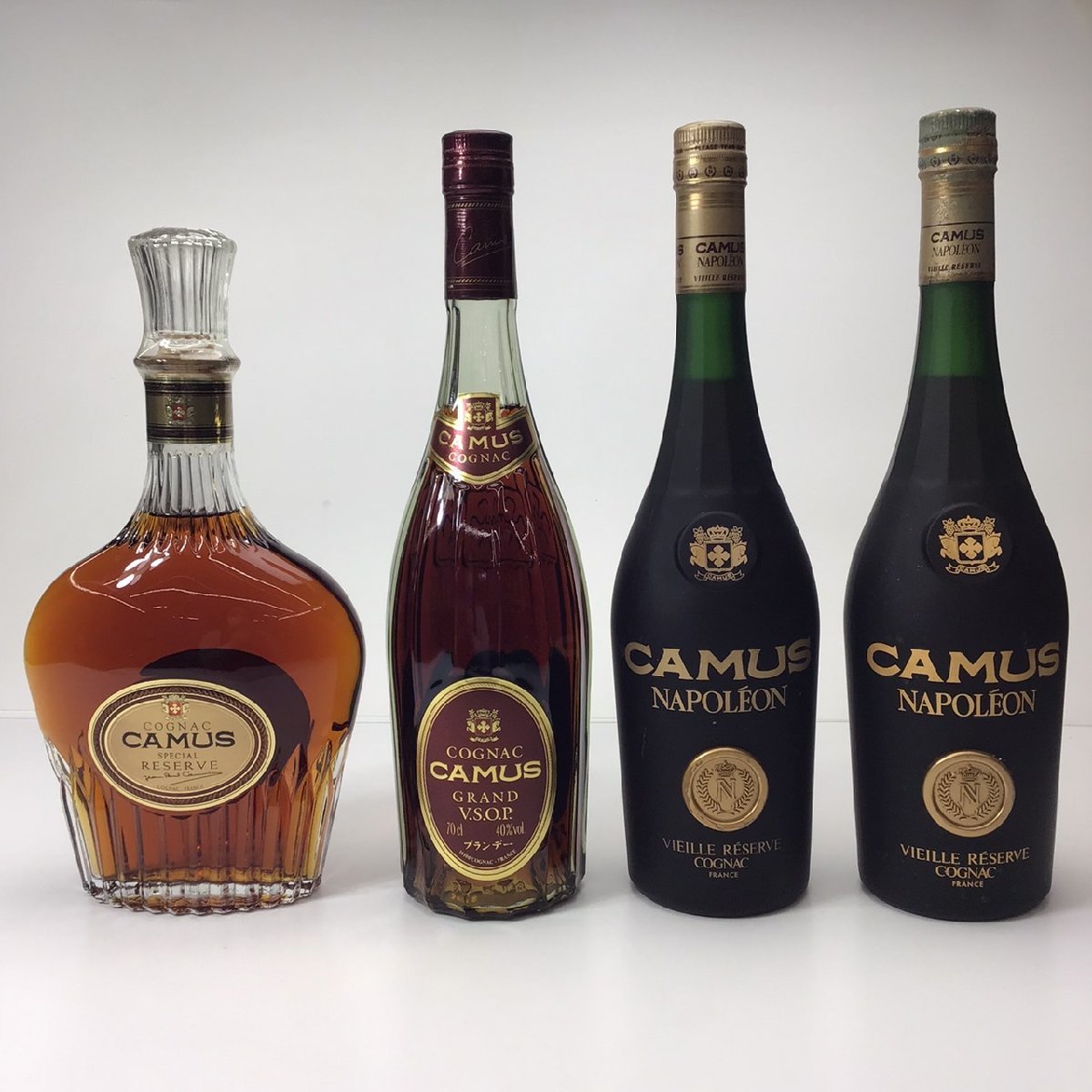未開栓 カミュ 4本セット 700ml グランド VSOP/スペシャル リザーブ/ナポレオン ヴィエイユリザーブ A230803-1-A