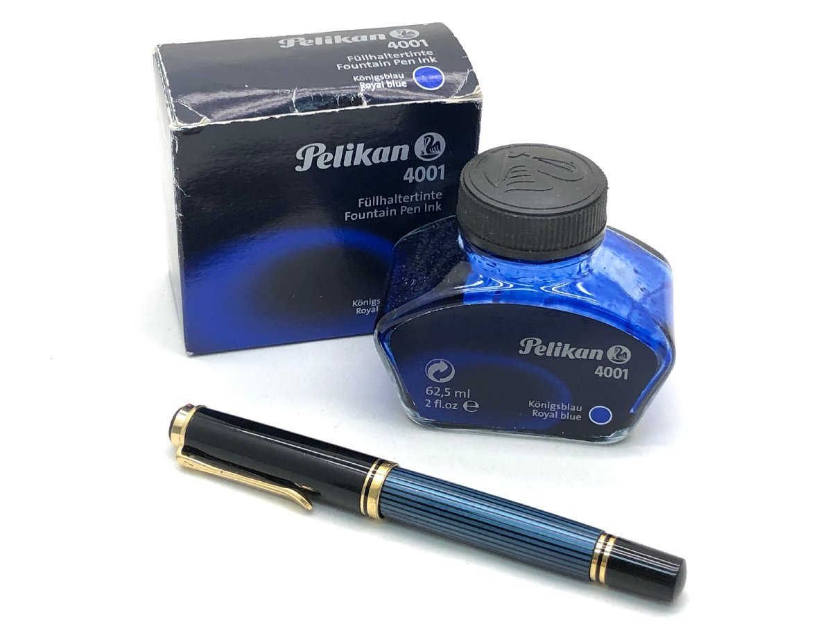 ペリカン スーベレーン 万年筆 ペン先14C-585 F インク付き 筆記未確認