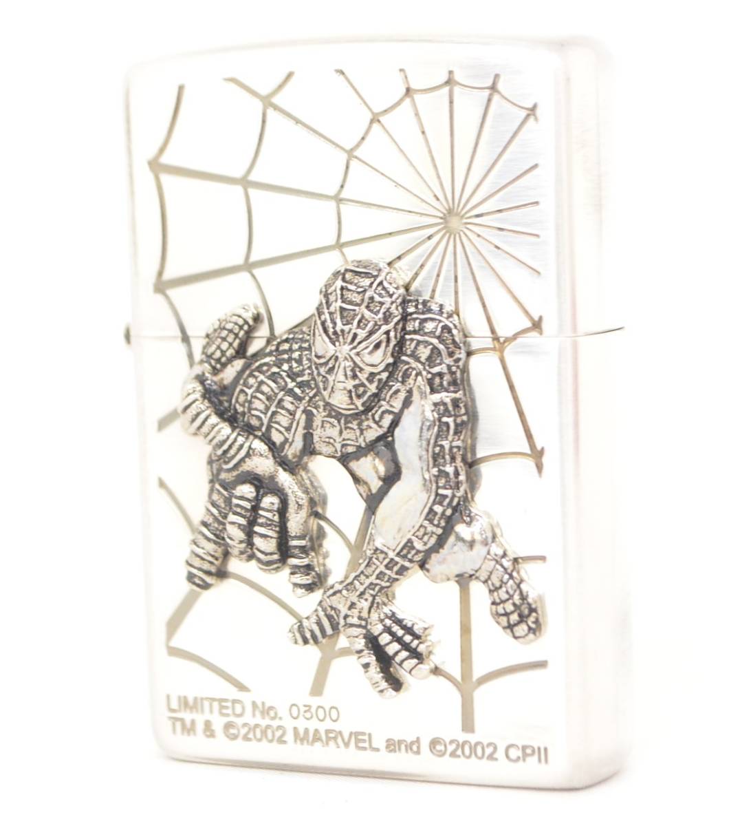 H☆②未使用☆ZIPPO ジッポー スパイダーマン スパイダーウェブ 2001年