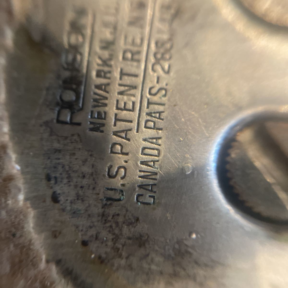 RONSON アンティーク卓上ライター No19023 着火未確認 アンティーク 銀