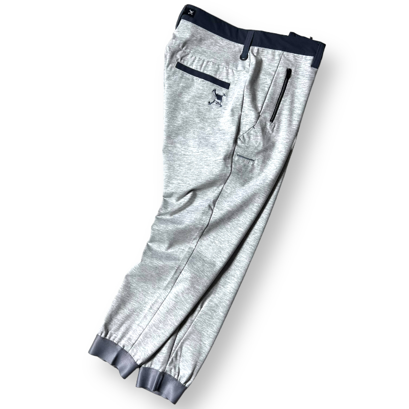 新品 OAKLEY オークリー 定価1.3万 吸汗速乾 スカル刺繍 マーカーポケット ニットジョガーパンツ ゴルフウェア 34 メンズ GOLF ◆B897