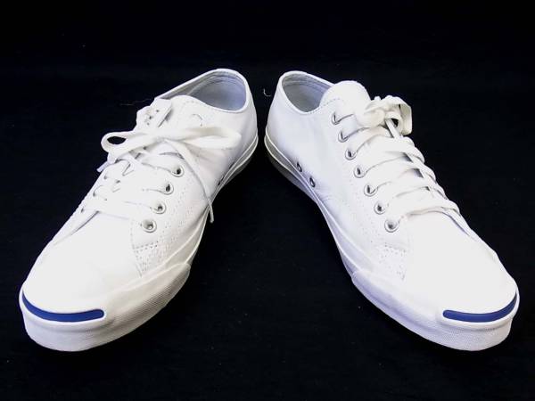 箱付き コンバース CONVERSE ジャックパーセル レザー 白(27.5cm 