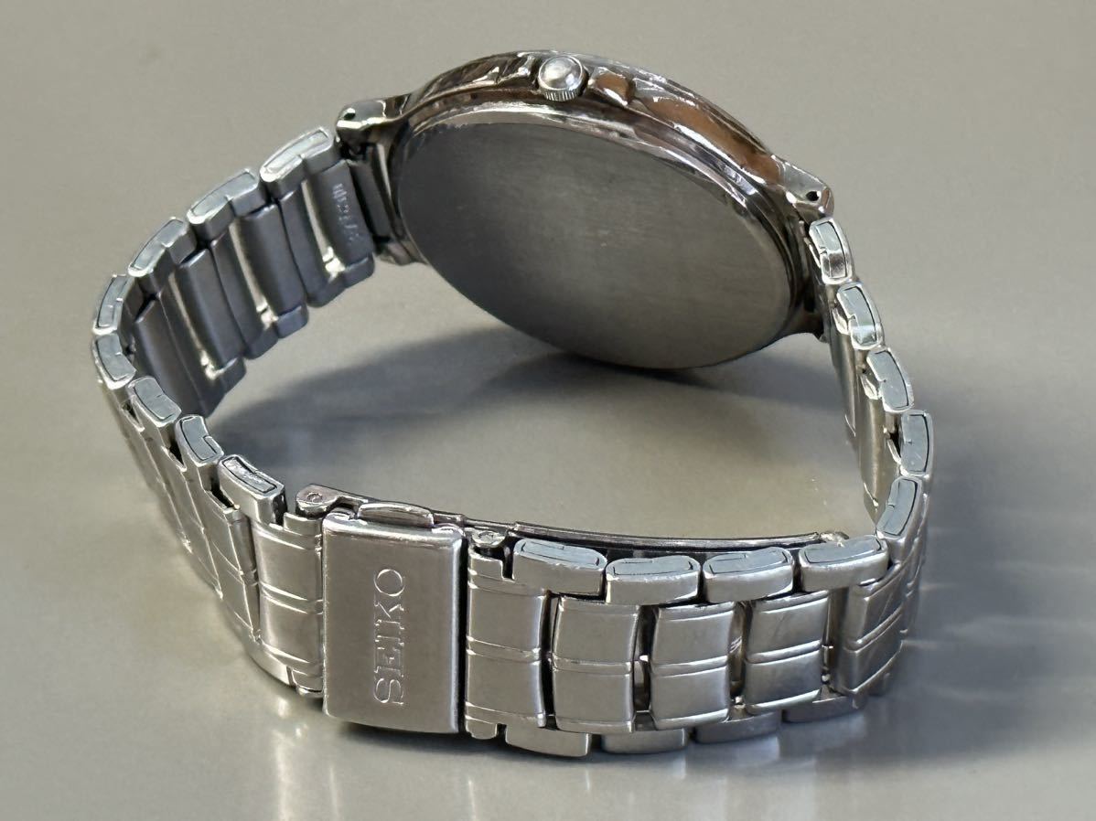 稼働品 セイコー ソーラー V145-0E30 メンズ腕時計 稼働品 SEIKO 