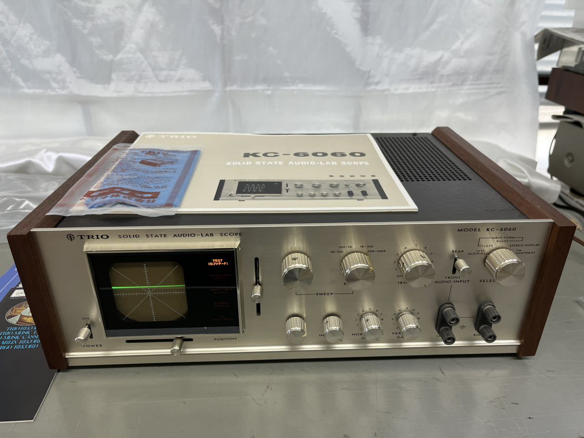 美品 TRIO KC-6060 オーディオ 取扱説明書付 オシロスコープ