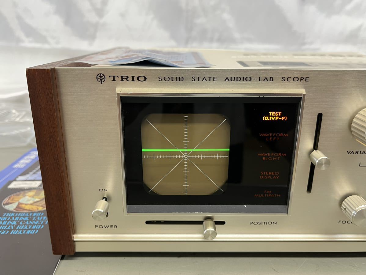 美品 TRIO KC-6060 オーディオ 取扱説明書付 オシロスコープ