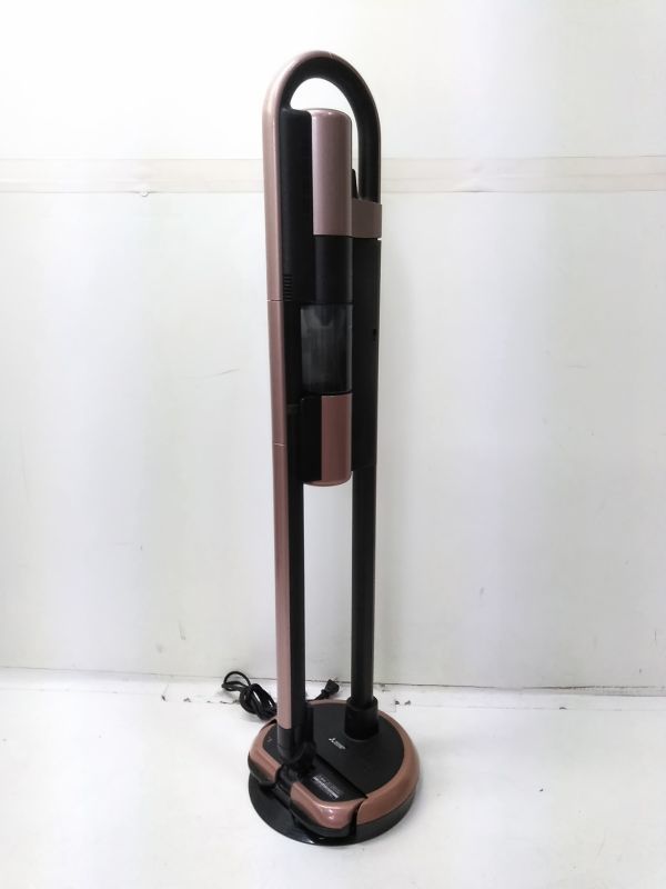 ♪2021年製 動作品 三菱 iNSTICK ZUBA Q ズバキュー コードレス スティッククリーナー 充電スタンド一体型 HC-JM2X-D I081514C @160♪