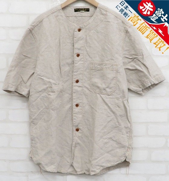 7T5539/フリーホイーラーズ ジェローム ベースボールシャツ ヴィンテージリネンキャンバス FREEWHEELERS Jerome