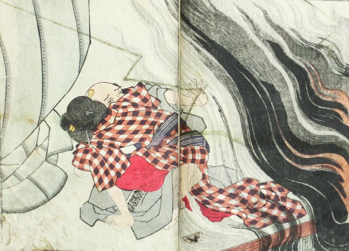 βm3 艶本 上方恋修行第2巻 歌川国貞画 木版彩色刷 江戸後期 真作 βm3 艶本 上方恋修行第2巻 歌川国貞画 木版彩色刷 江戸後期 真作