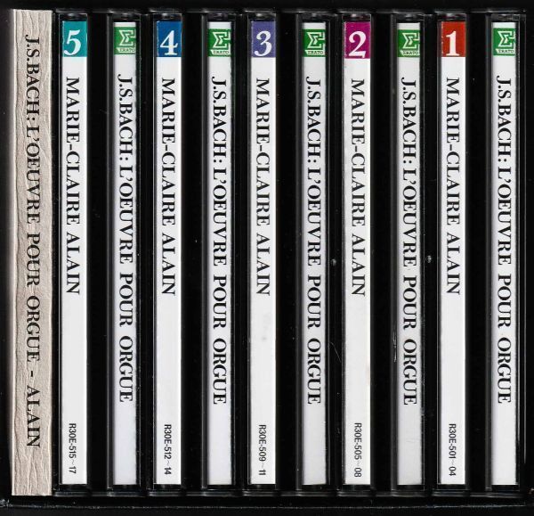 マリー=クレール・アラン☆バッハ／オルガン作品全集(78-80)【17CD】