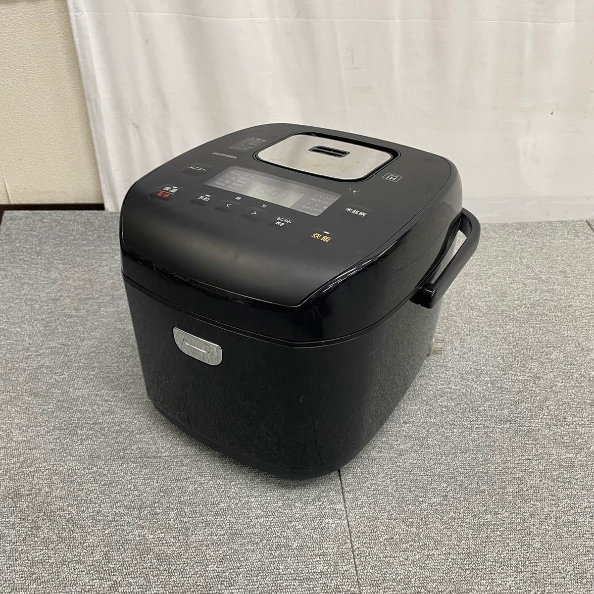 □【売り切り】2022年製！そこそこ美品 IRISOHYAMAアイリスオーヤマ 圧力IH炊飯ジャー炊飯器 RC-PD10-Bブラック キッチン家電 