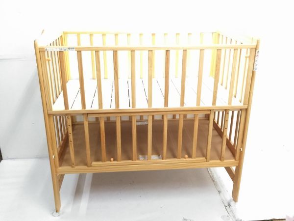 ◇KATOJI カトージ ハイシート ベビーベッド ナチュラル 02399 W1240  