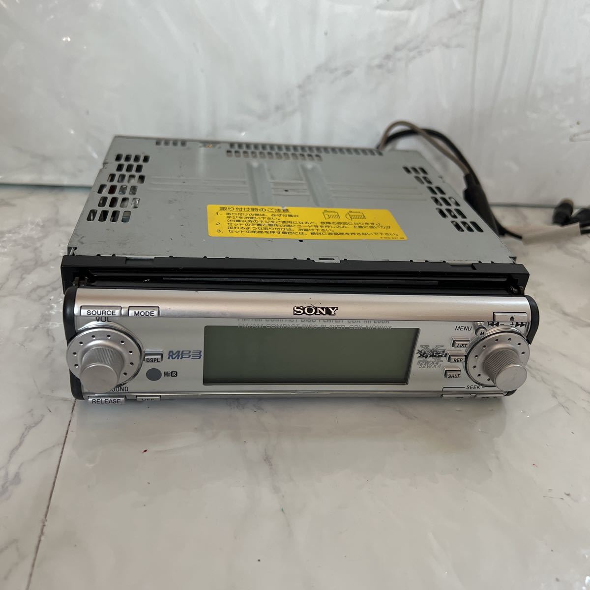 SONY ソニー CDX-MP200X 1DIN CD AM/FM チューナー ジャンク品 - Sony