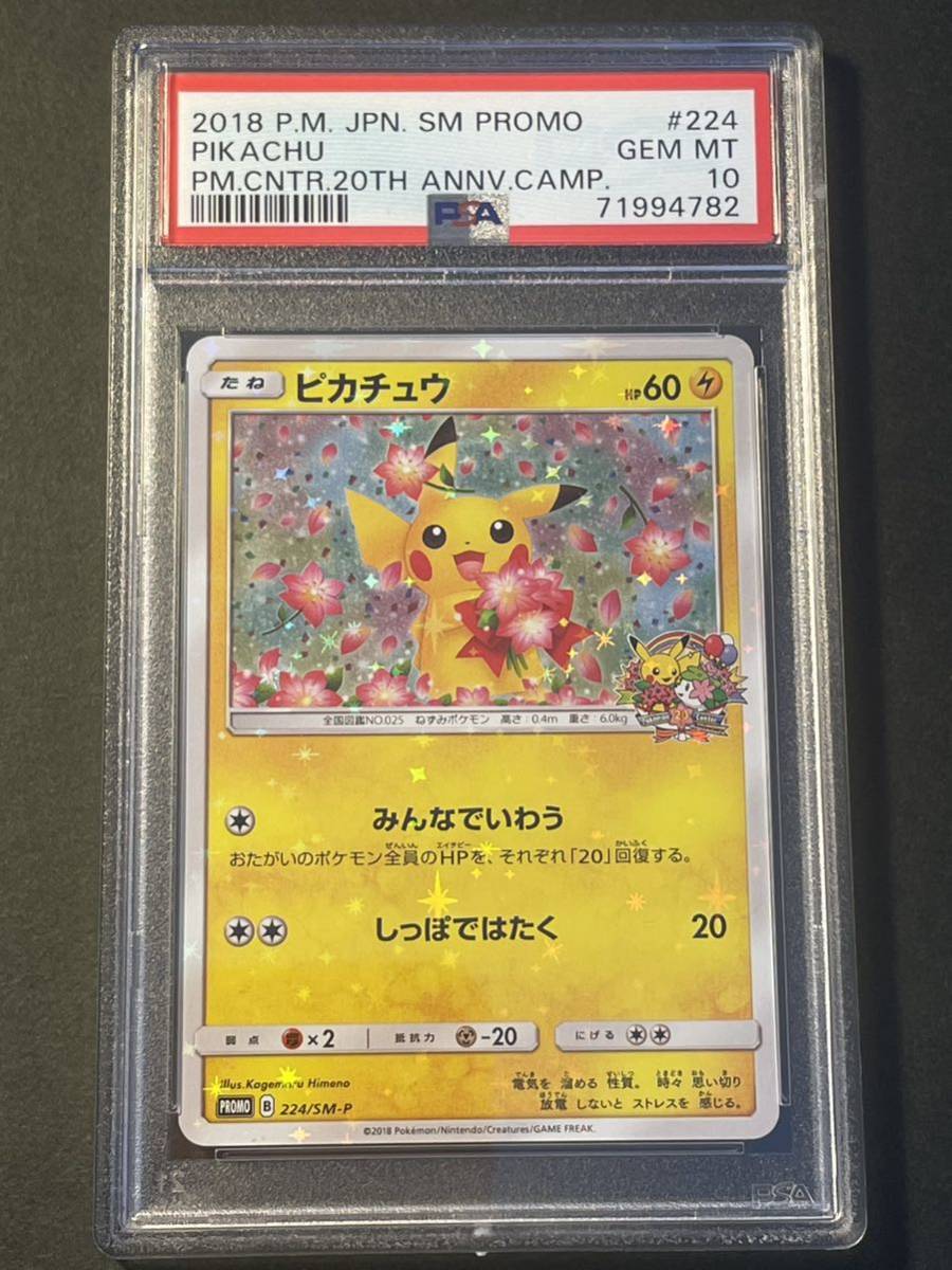 ポケモンカード ピカチュウ 224/SM-P プロモ みんな いわう しっぽ
