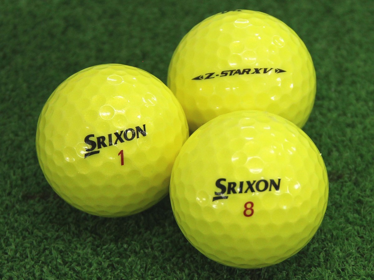 ABランク スリクソン SRIXON Z-STAR XV プレミアムパッションイエロー 2019年モデル 30個 球手箱 ロストボール