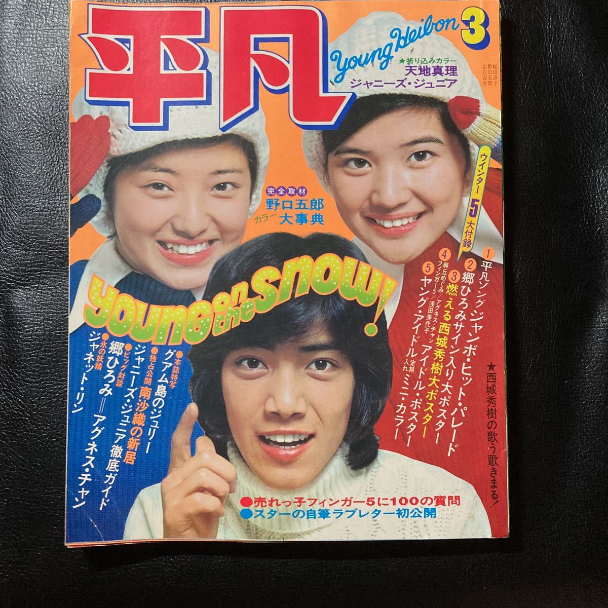 平凡 1974年3月号(山口百恵桜田淳子野口五郎)検;西城秀樹沢田