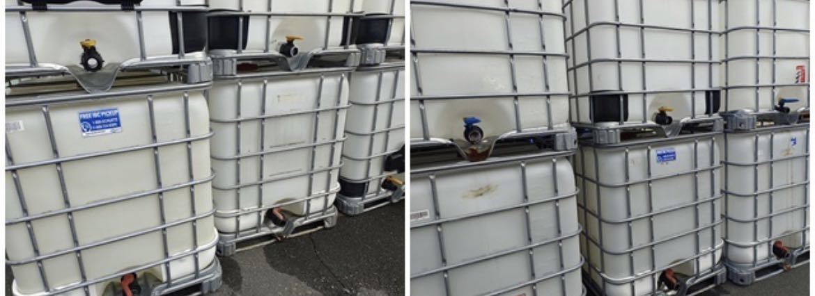 熊本発直接引取 】大型 貯水 タンク 1000L コンテナ 1t 雨水 液体 水  