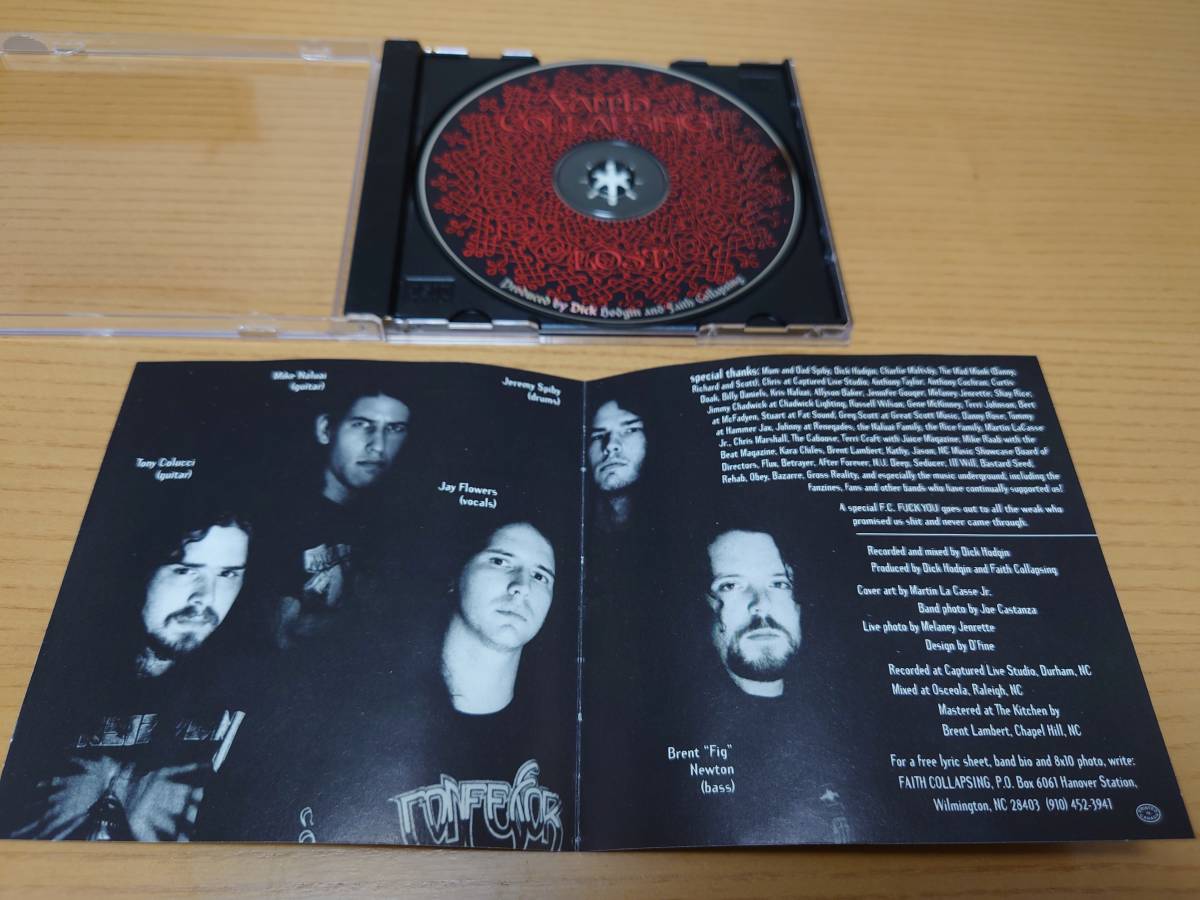 Revocation サイン入りレコード デスメタル スラッシュメタル Lp スラッシュメタル FAITH COLLAPSING/LOST 1995年 オリジナル盤