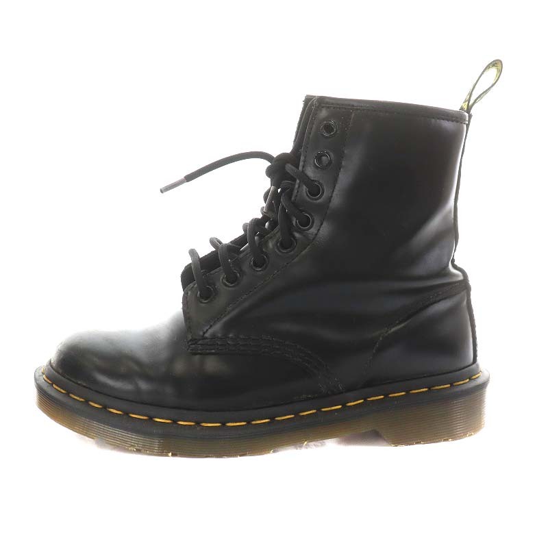 ドクターマーチン DR.MARTENS 8ホール ショートブーツ レースアップ 24.0cm 黒 ブラック /AN6 レディース