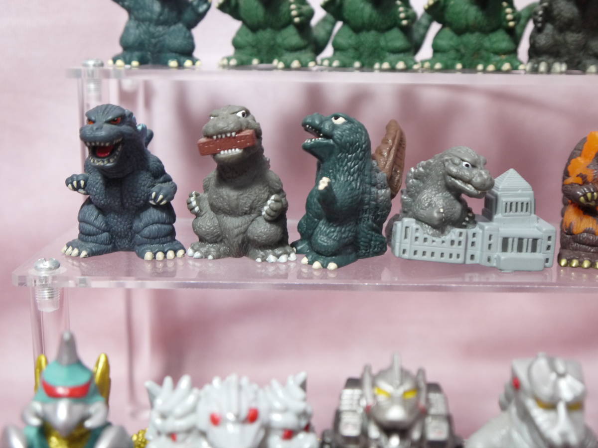 怪獣王楽部など ゴジラ 東宝怪獣 指人形 34個セット バンダイ の入札 