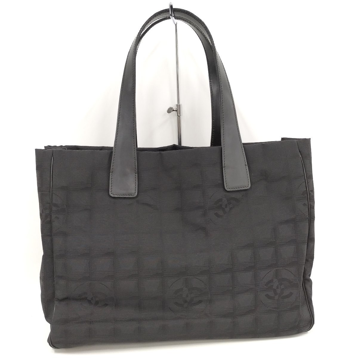 ○シャネル CHANEL ニュートラベルライン トートバッグ ブラック