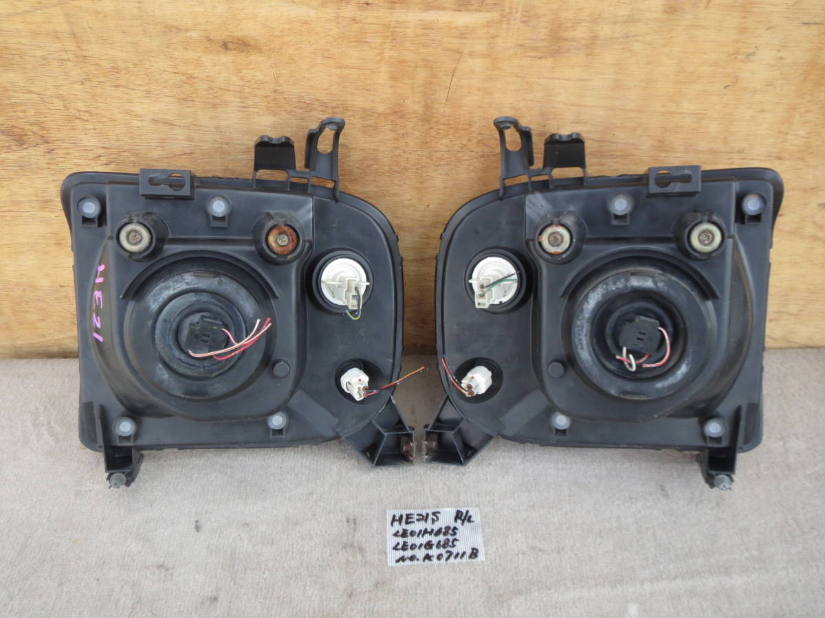 HE21S ラパン ハロゲンヘッドライト左右セット LE01H685/LEO1G685 中古