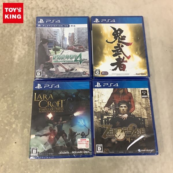 1円〜 未開封 PS4 ソフト 鬼武者、絶体絶命都市4 Plus Summer