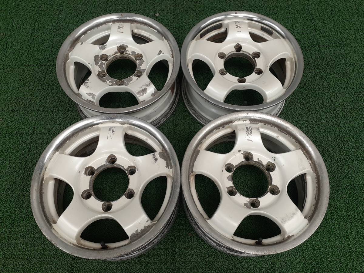 社外LAND FIGHTER 15インチ 6穴 PCD139.7 4本 売切!!