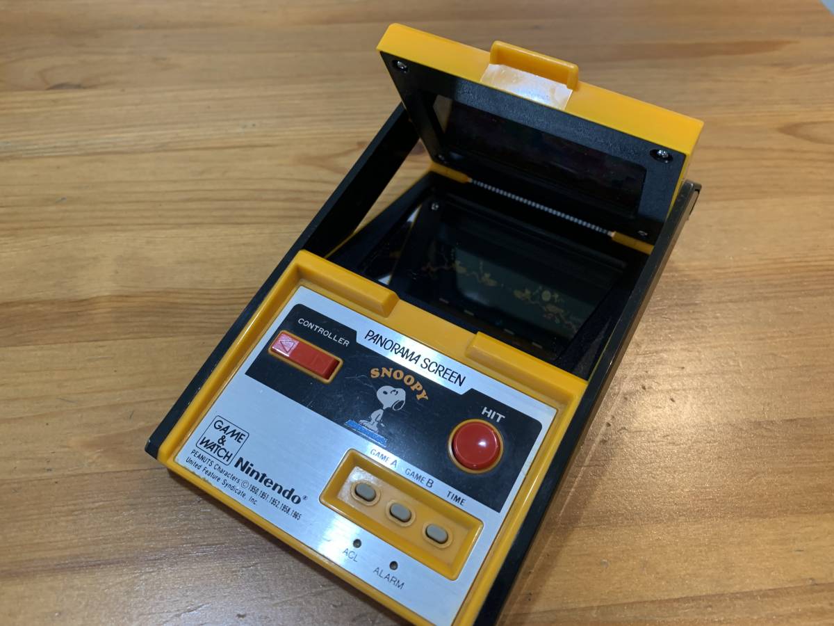 昭和レトロ 動作OK 任天堂 ゲームウォッチ スヌーピー パノラマ