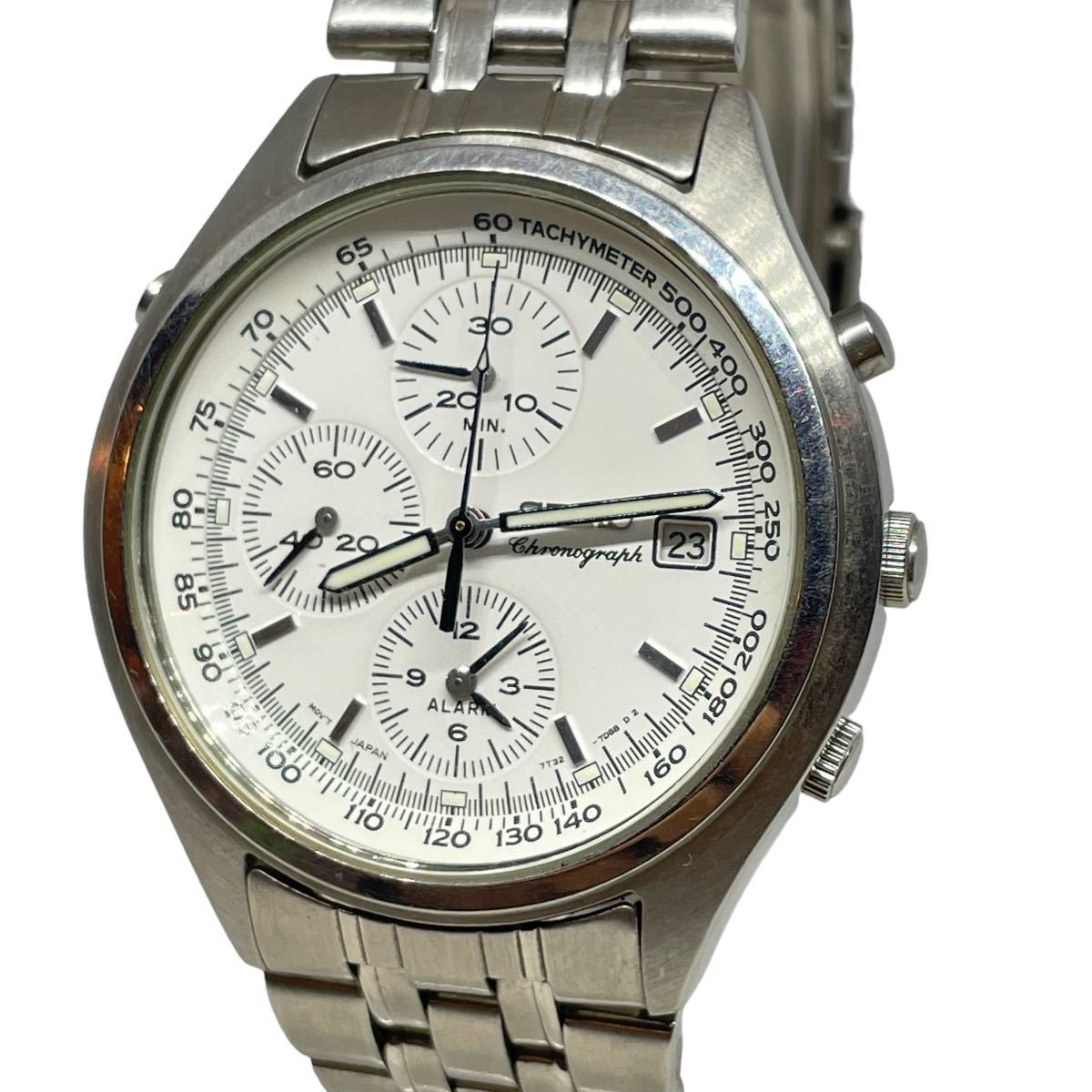 7T32-7C60 セイコー Seiko - Chronograph SEIKO クロノグラフ アラーム 