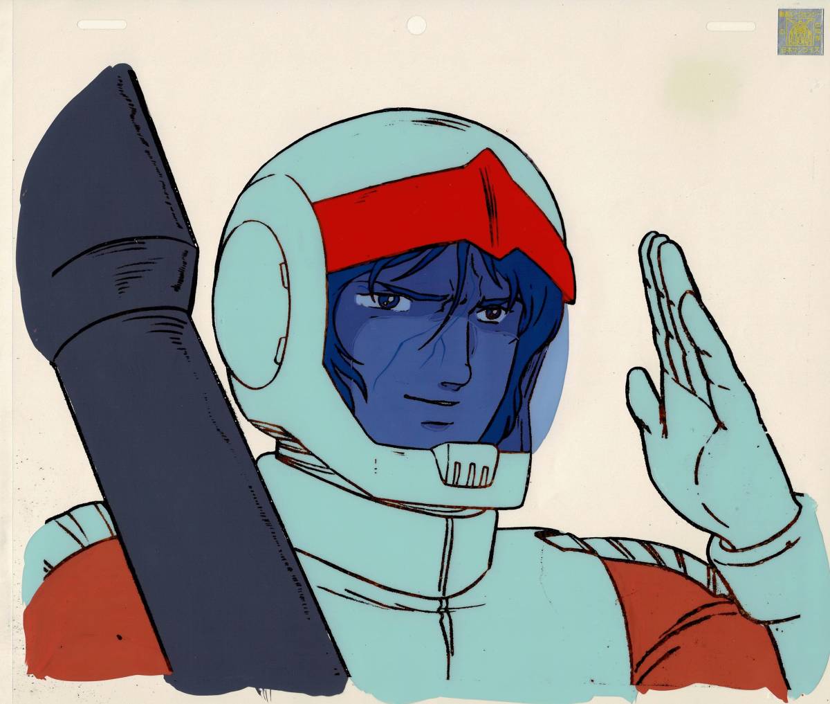 機動戦士ガンダム シャア・アズナブル セル画 背景付き 機動戦士