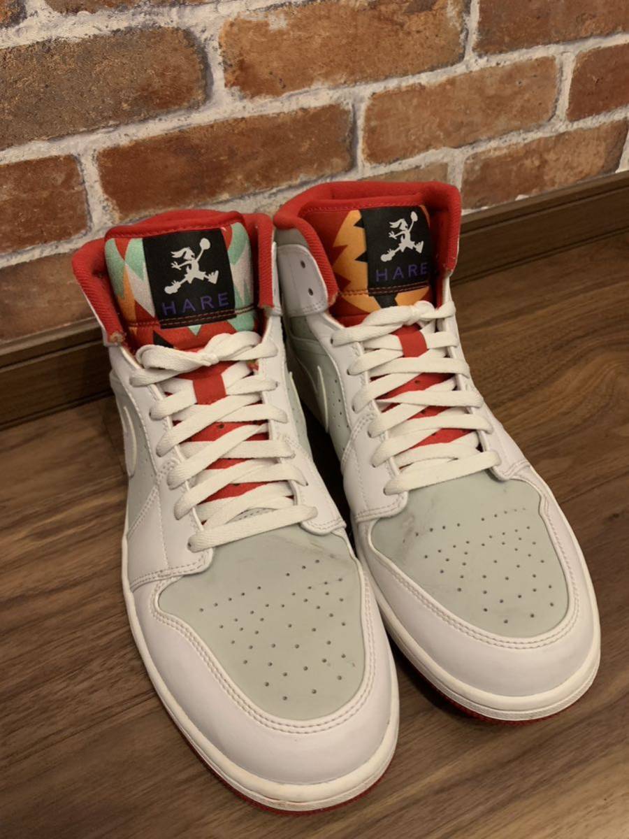 NIKE AIR JORDAN RETRO エアジョーダン1 MID WB HARE バックスバニー  