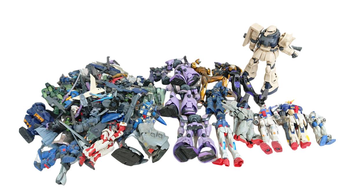 100体以上　ガンプラ　まとめ売り　大量セット　ジャンク　パーツ取り　HG RG ガンプラ - 完成品 まとめ売り ジャンク品 Yahoo!オークション