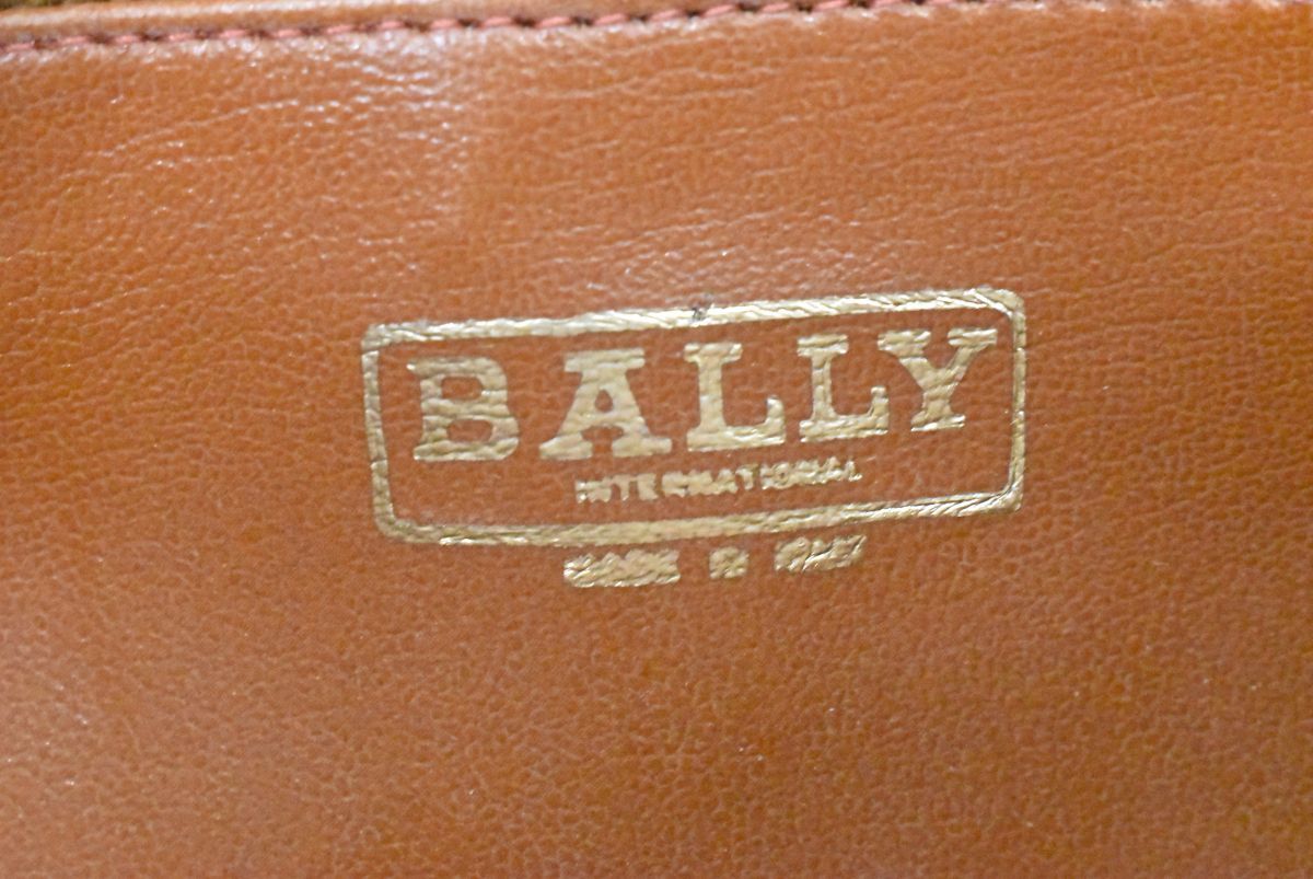 590M 0829M2) 1円～ BALLY バリー ヴィンテージ ハンドバッグ ロゴ柄 