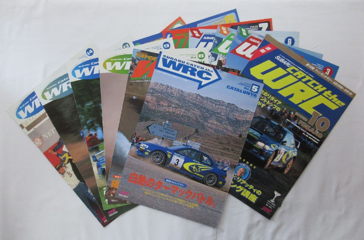 ☆[22490・SUBARU CATCH the WRC 14冊セット ] 1997年から2002年。詳細