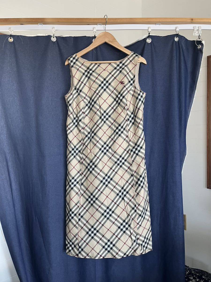 BURBERRY BLUE LABEL バーバリーブルーレーベル ノースリーブワンピース ワンピース ノバチェック柄 ノースリーブ バーバリーワンピース 