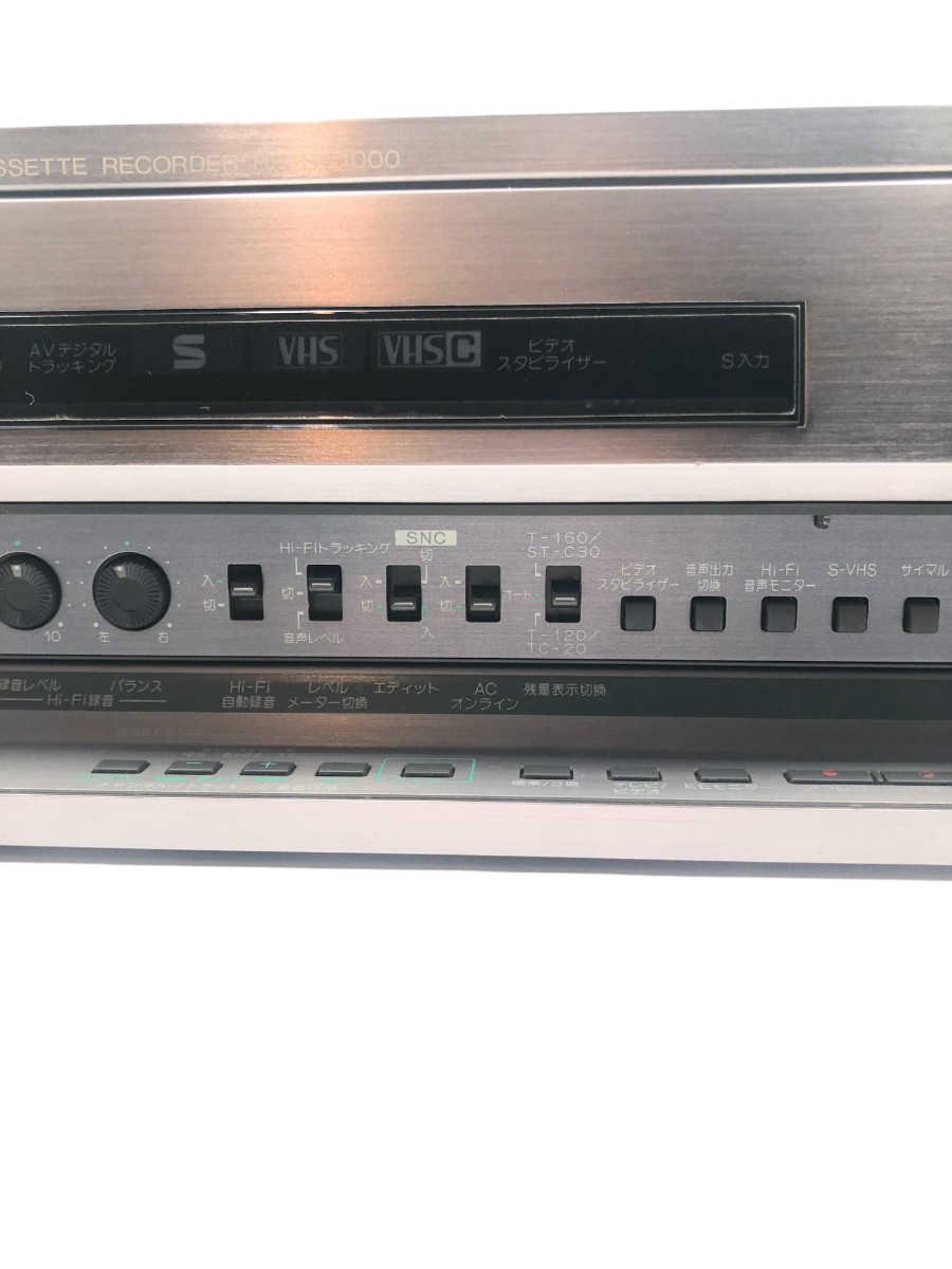 ジャンク Victor HR-SC1000 S-VHS ビデオカセットレコーダー ビデオ