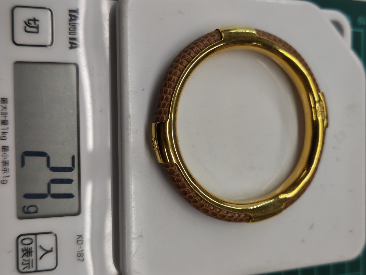 GUCCI リザード バングル ブレスレット 約20.5cm GUCCI（グッチ