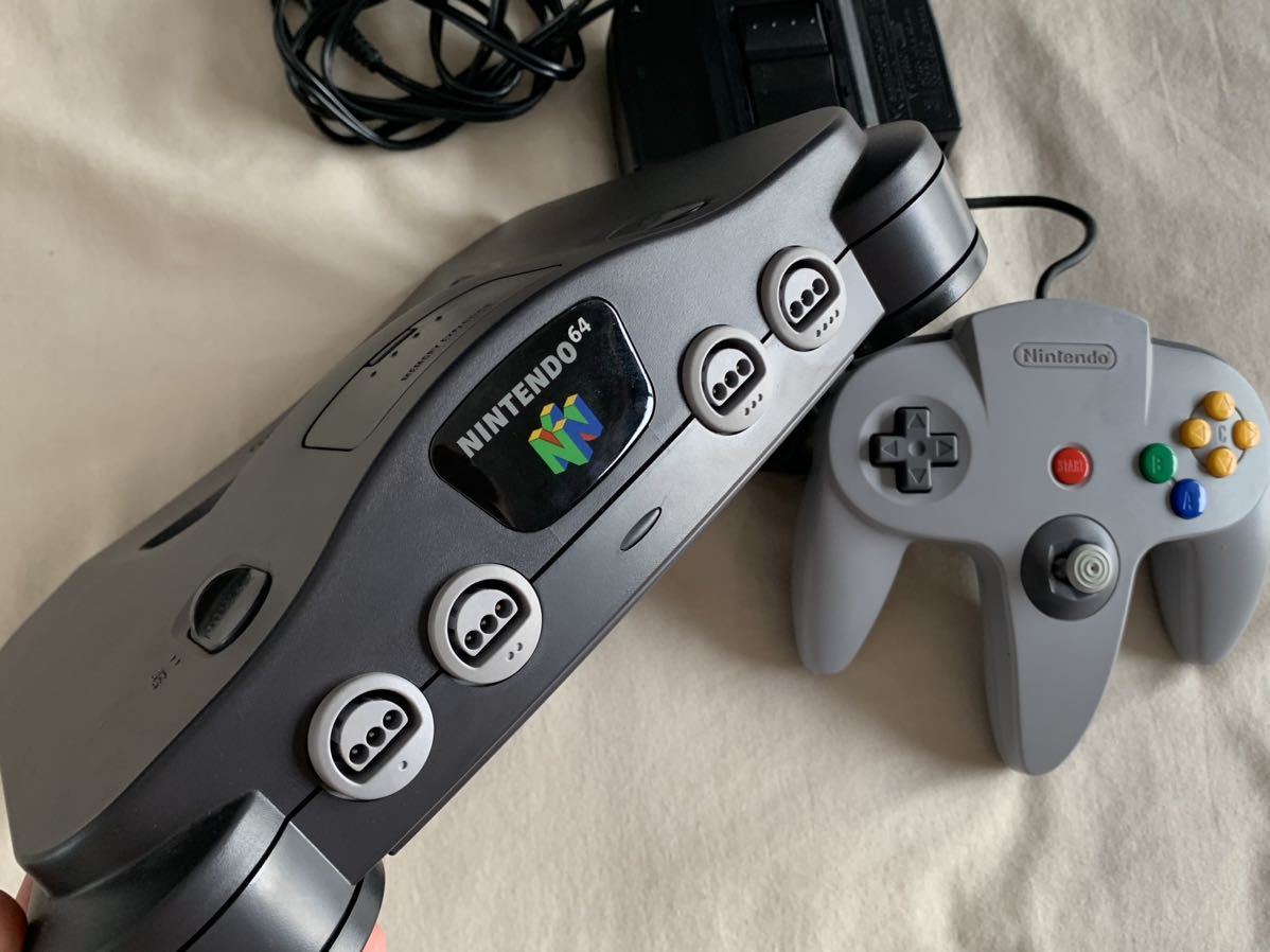 希少品 ほぼ未使用】動作確認のみ NINTENDO64 本体 ブラック NUS-S-HA