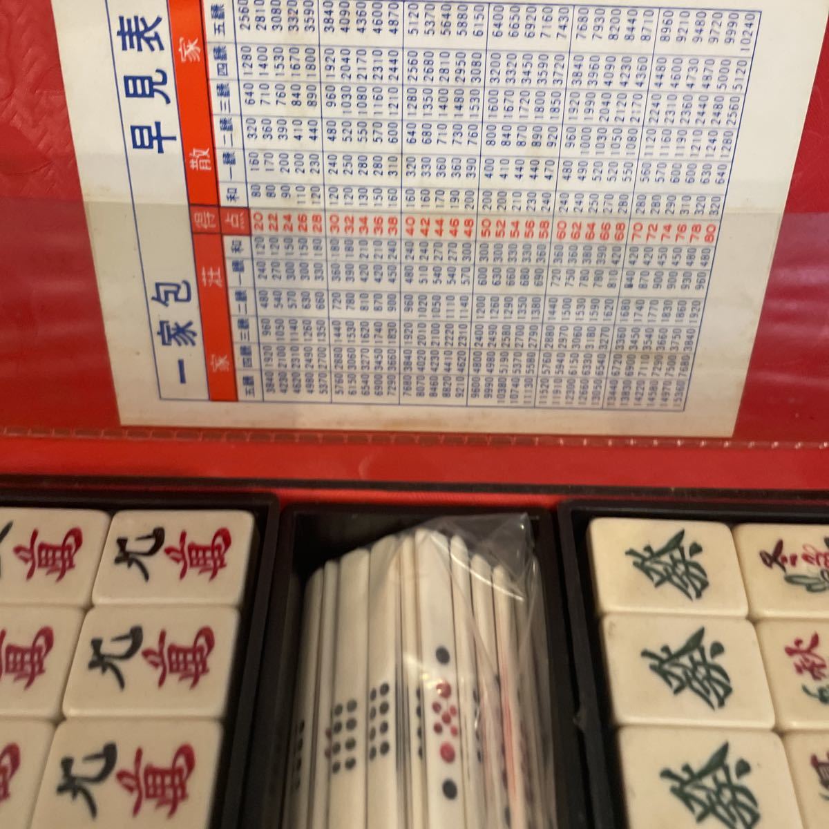 未使用品 麻雀牌 未使用品 牌未開封 背竹麻雀牌セット