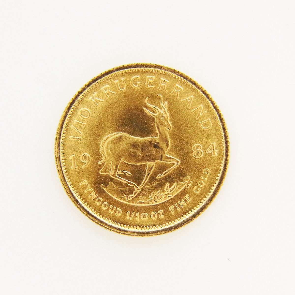 K22 南アフリカ クルーガーランド金貨 1/10オンス 1/10OZ 1984年 資産