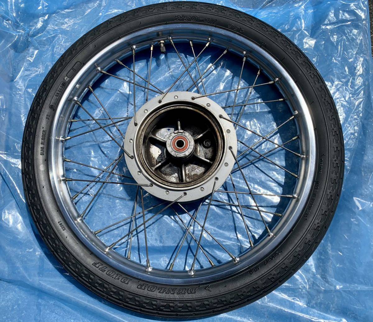 スーパーカブHA02デカドラム17インチフロントホイール フロントホイール スーパーカブ90 カスタム カブ90デカ 135㎜ 1.40×17