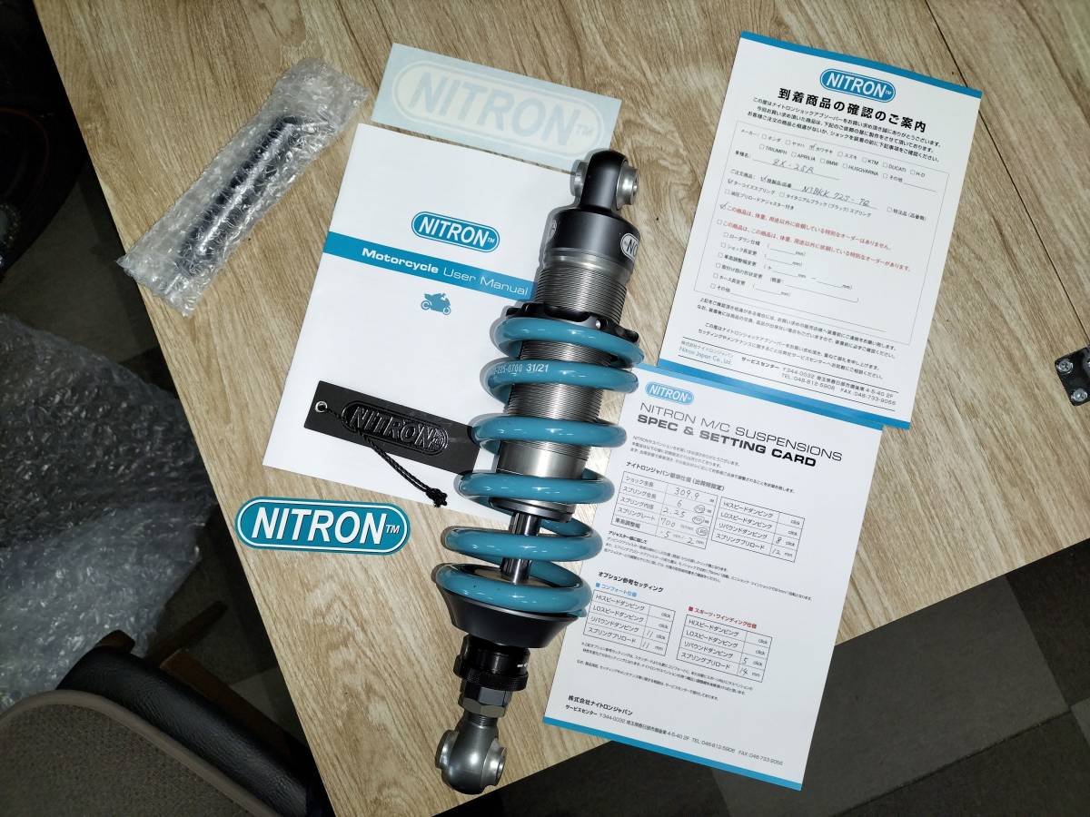 KAWASAKI ZX25R SE 2022 ナイトロンリアーショック 中古品 NITRON リア