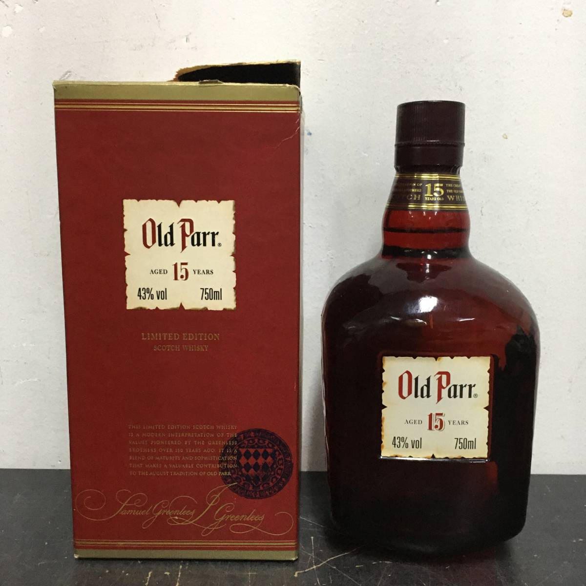 Old Parr 15年 スコッチウイスキー OO57 未開栓 Old Parr オールドパー 15年 スコッチウイスキー 750ml 43